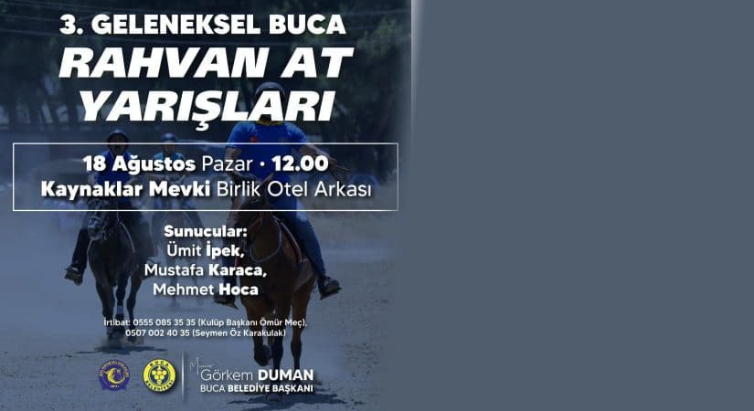 Buca’da Rahvan At Yarışları düzenlenecek