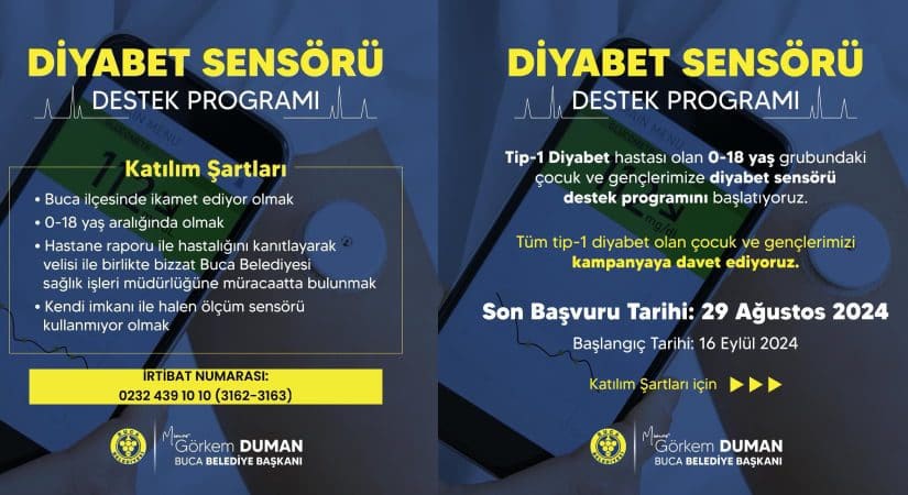 Buca’da 0-18 yaşa diyabet kontrolü