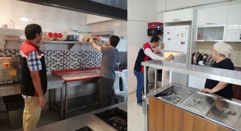 Yurt yemekhaneleri denetlendi
