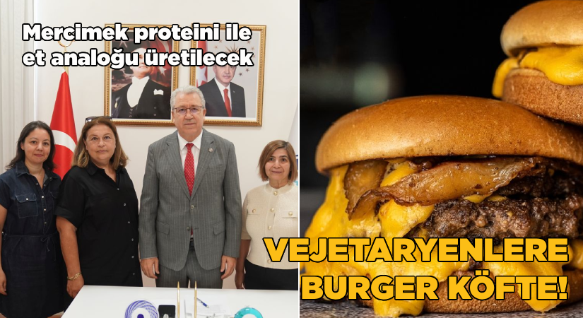 Vejetaryenlere burger köfte!