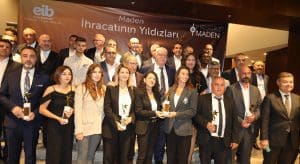 Maden ihracatının yıldızları ödüllerine kavuştu