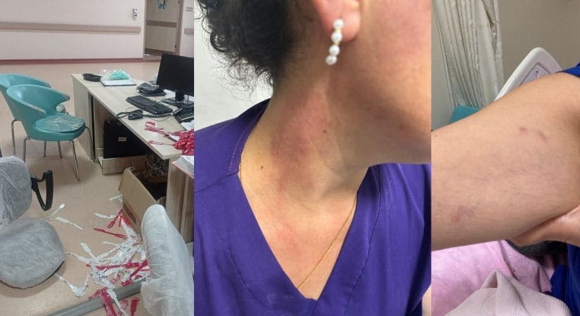 Gaziemir Devlet Hastanesinde Sağlık Çalışanına Fiziki Saldırı