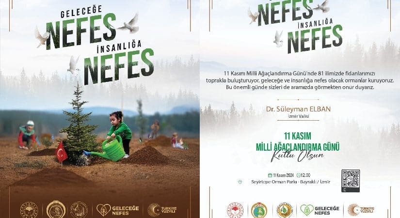 İzmir ve Manisa’da ağaçlandırma çağrısı