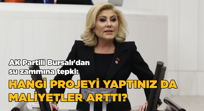 AK Partili Bursalı’dan su zammına sert tepki: