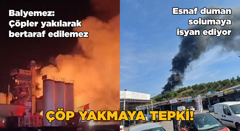 Çöp yakmaya tepki