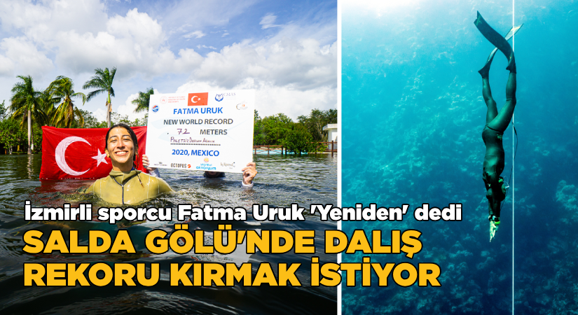 Salda Gölü’nde dalış rekoru kırmak istiyor