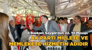 Saygılı, iktidara gelişlerinin 22’inci yılında konuştu: