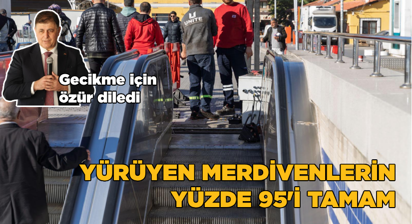 Tugay özür diledi Merdivenlerin yüzde 95’i tamam
