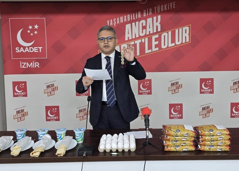 Saadet Partisi’nden tavuk dönerli, yumurtalı, sakızlı tepki