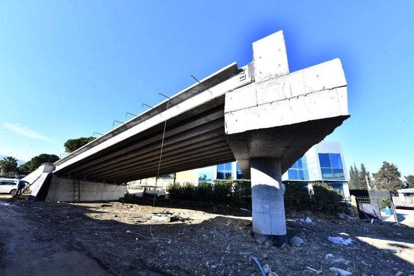 Hava Eğitim Yolu Taşıt Üst Geçidi yakında açılıyor