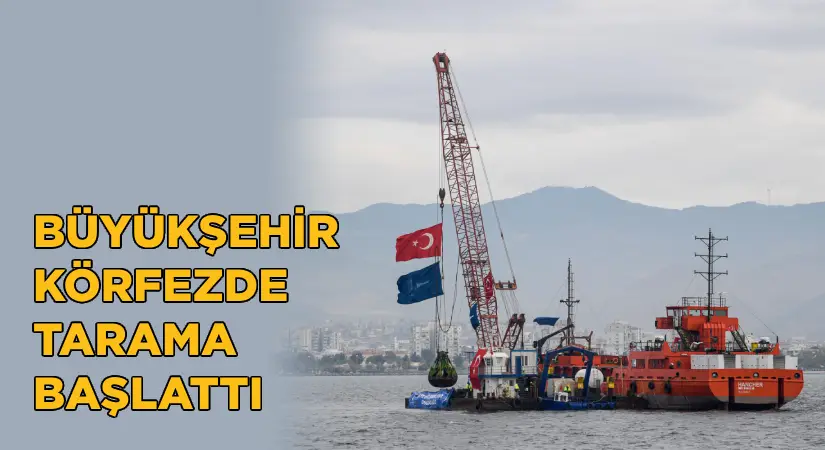 Büyükşehir, körfezde tarama başlattı