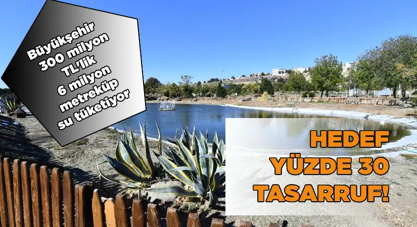 Büyükşehir 300 milyon TL’lik 6 milyon metreküp su tüketiyor