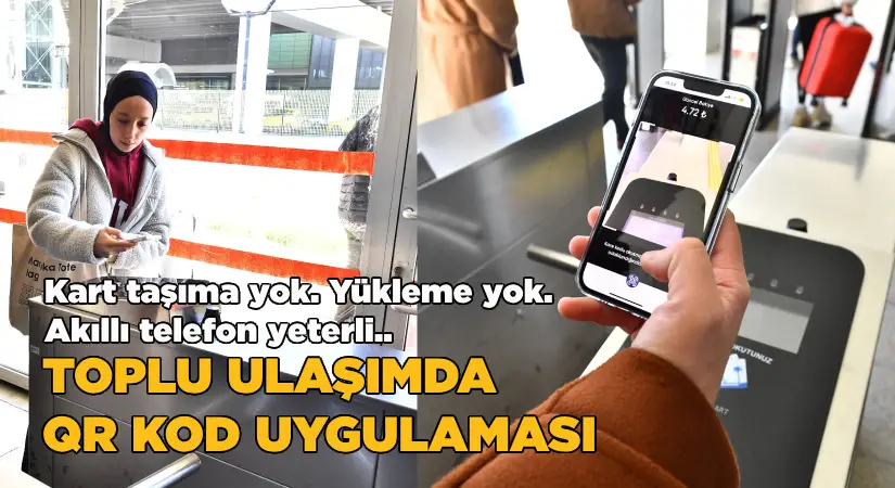Toplu ulaşımda QR kod uygulaması