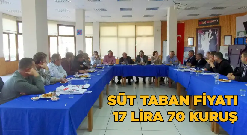 Süt Taban Fiyatı 17 lira 70 kuruş