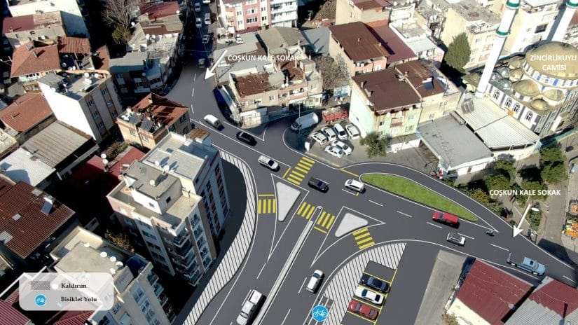 Karabağlar’da trafik düğümünü çözecek yeni bağlantı yolu hızla ilerliyor