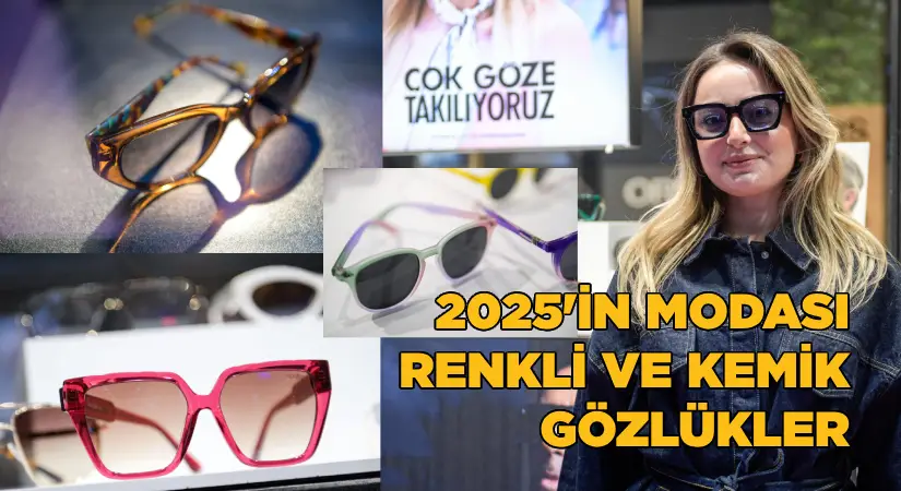 2025’in modası kemik ve renkli gözlükler
