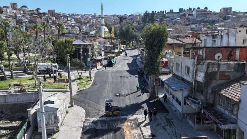 Gürçeşme Caddesi asfaltlanıyor