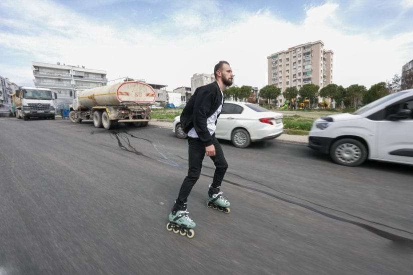 Asfalta ‘Paten’ Testi!