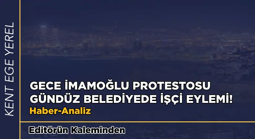 Gece İmamoğlu protestosu, Gündüz belediyede eylem