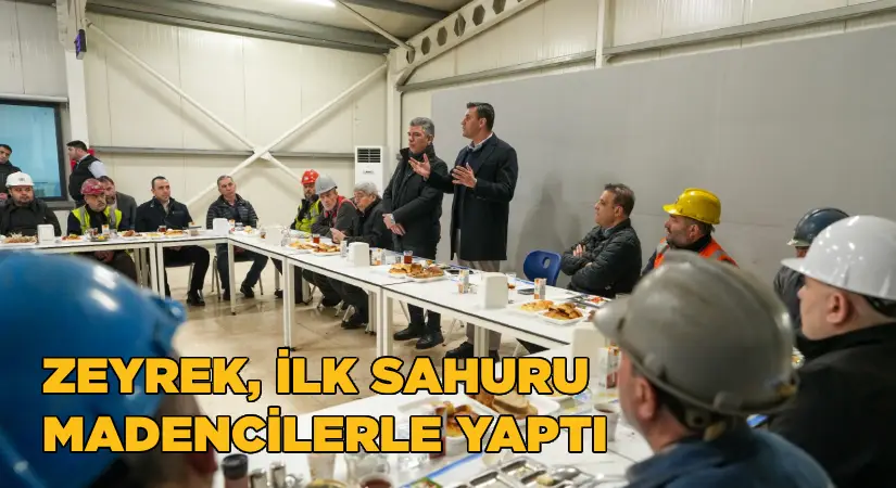Zeyrek, ilk sahuru madencilerle yaptı