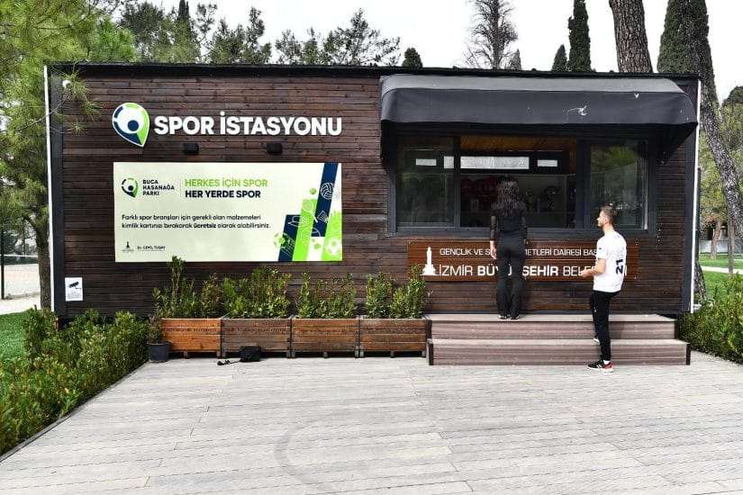 Buca Hasanağa Bahçesi’nde spor istasyonu