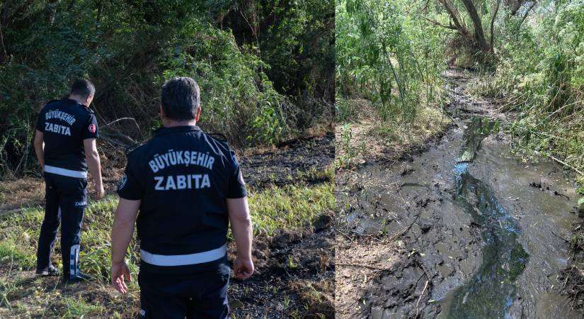 Manisa Büyükşehir’den Gediz Nehri’ni Kirletenlere Suçüstü