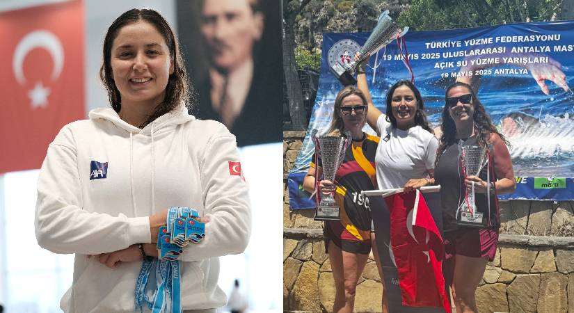 İzmirli yüzücüden altı altın madalya