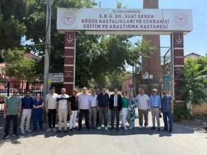 Başdaş ve Yılmaz’dan Suat Seren’e Ziyaret  “Göğüs Hastanesi Kapatılmayacak”