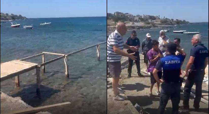 Seferihisar- Akarca’da Skandal Yıkım