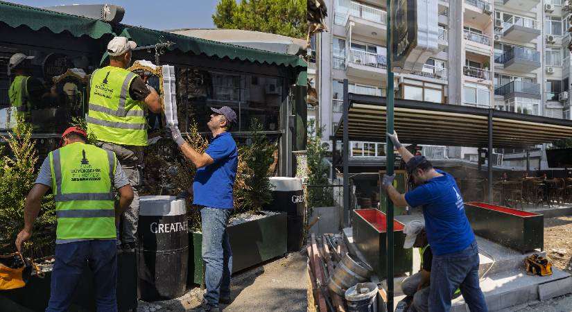 Yeşil alan işgalleri kaldırıldı