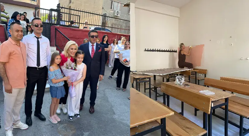 İzmir’de Okullar Yeni Döneme Hazırlandı; Şebnem Bursalı’dan eğitime büyük destek