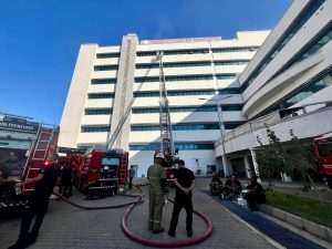 Torbalı’da hastane yangını korkuttu