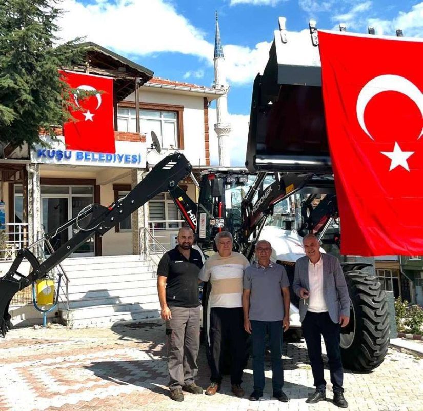 Kuşu Belediyesi’ne hibe iş makinesi