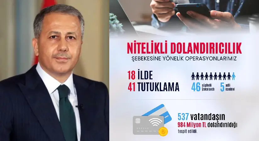 Bakan Yerlikaya: 537 Vatandaşı Dolandıran Şebeke Çökertildi