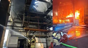 ALOSBİ’de fabrika yangını