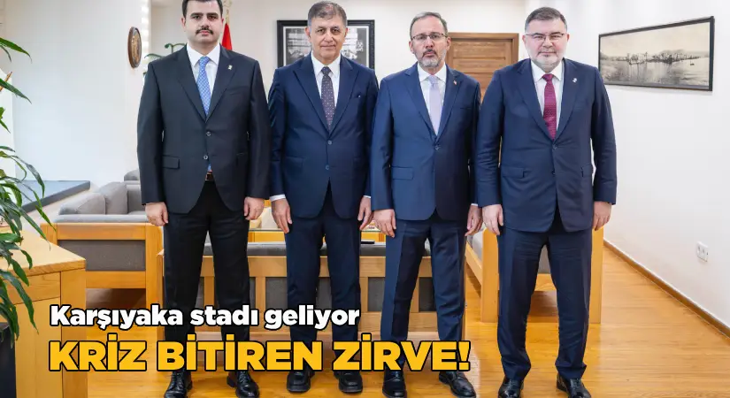 Kriz bitiren zirve!  Karşıyaka Stadı Geliyor