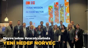 Yaş meyve sebze ve meyve sebze mamullerinde yeni hedef Norveç