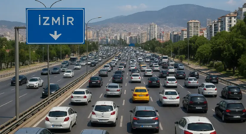 İzmir’de trafiğe kayıtlı araç sayısı 2 milyon 71 bini aştı