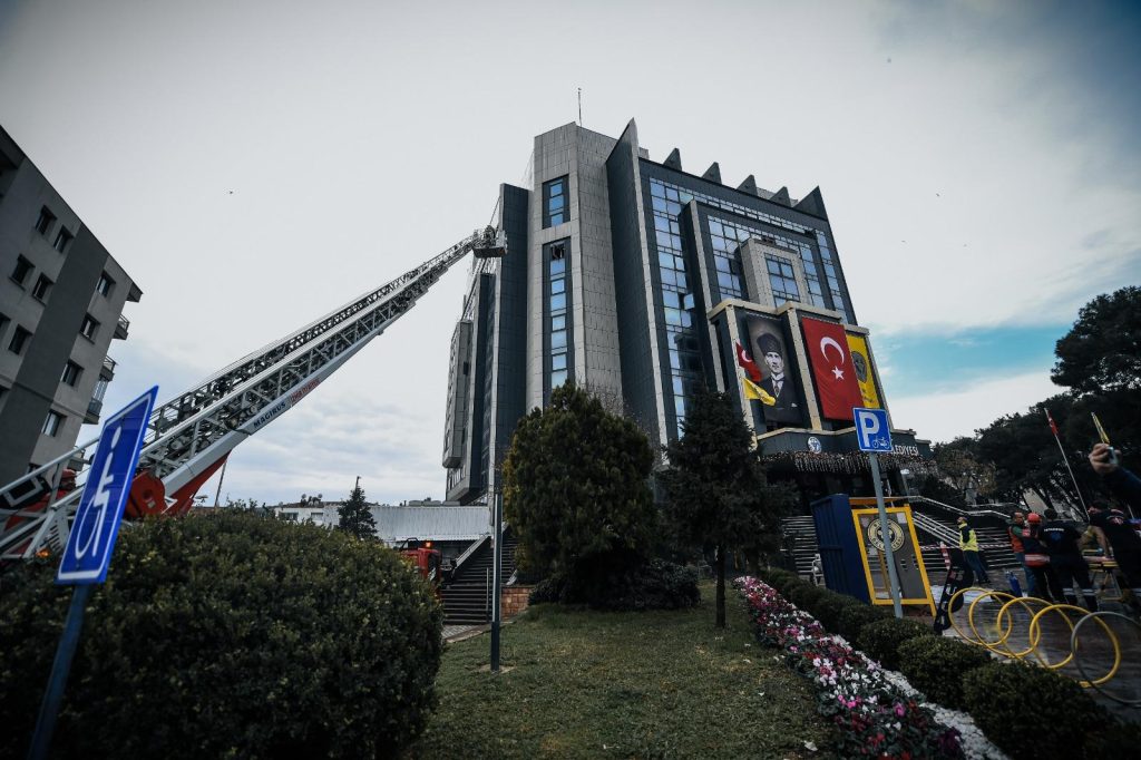 Buca Belediyesi binasında tatbikat