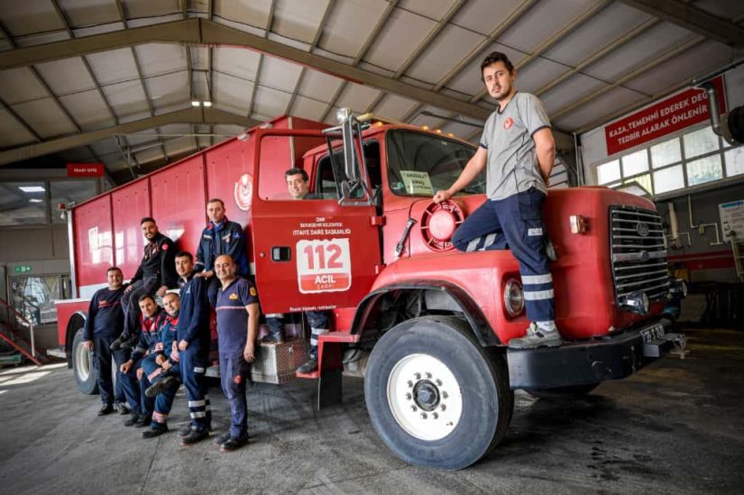 İtfaiye araçlarının bakım üssü: Mekatronik Atölyesi