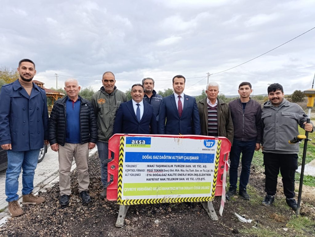 Manisa Köprübaşı’nda doğalgaz için ilk kazma vuruldu