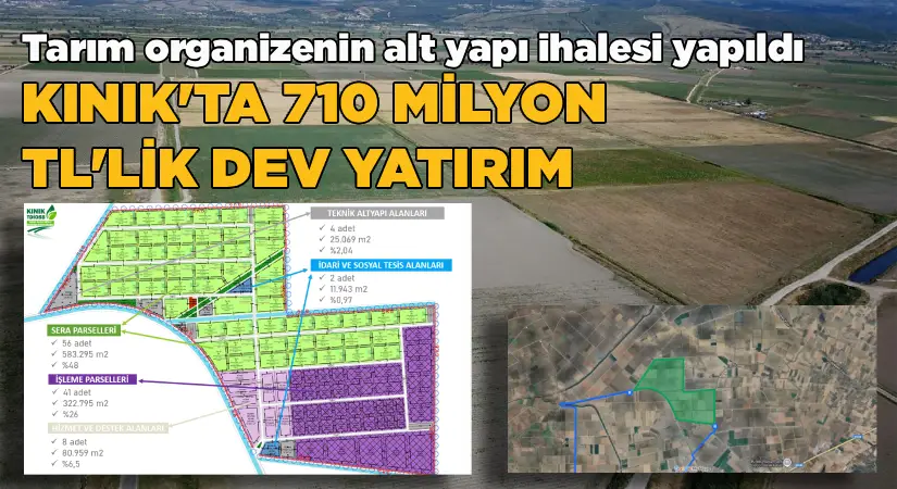 Kınık’ta Tarım Sanayisine 710 Milyon TL’lik Dev Altyapı Yatırımı