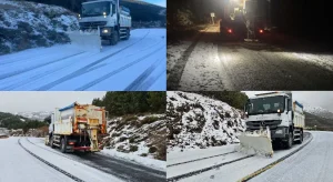 İzmir’in 6 ilçesinde karla mücadele var!