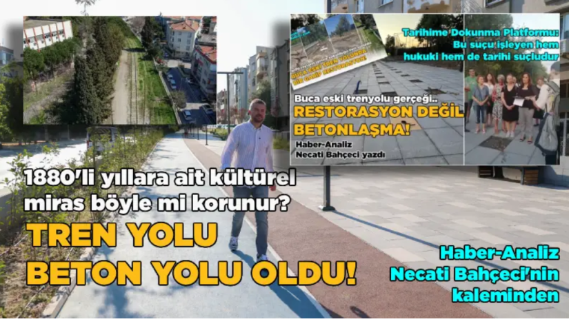 Betonlaştırılan tarihi tren yolu metro şantiyesi oluyor!