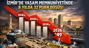 İzmir’de yaşam memnuniyeti 8 yılda 32 puan düştü