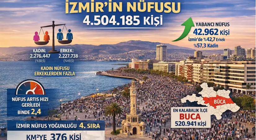 Türkiye 86 Milyonu Aştı: İzmir 4,5 Milyonla Büyürken Artış Hızı Geriledi