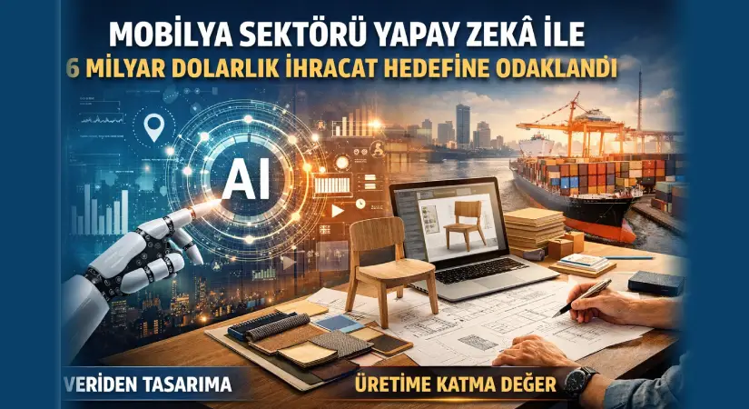 Mobilya Sektörü Yapay Zekâ ile 6 Milyar Dolarlık İhracat Hedefine Odaklandı