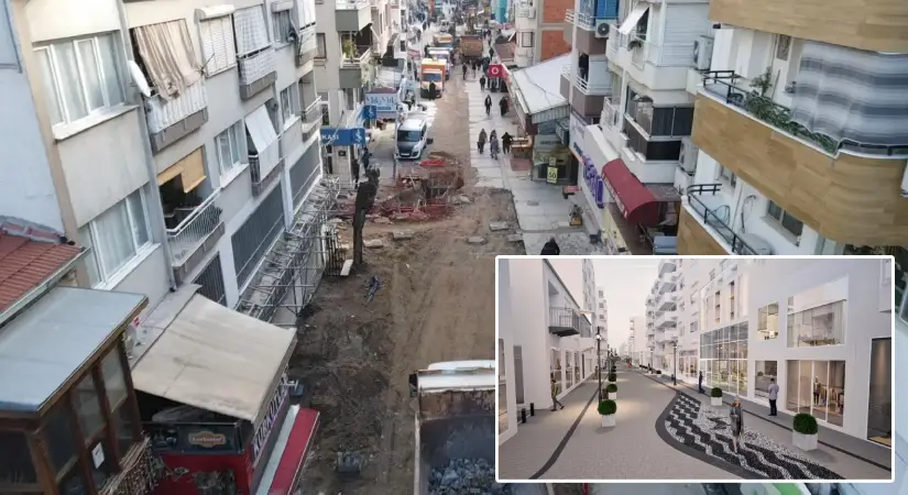 Bayraklı Sevgi Yolu’nda yenileme çalışması