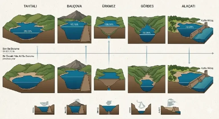 İzmir Barajlarında “Bahar Sevinci”: Doluluk Oranları Geçen Yılı Katladı!