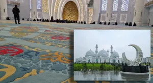 Demirci’den Kazakistan’daki Seitzhan Qari Camii’ne 16 Bin 900 Metrekare Halı